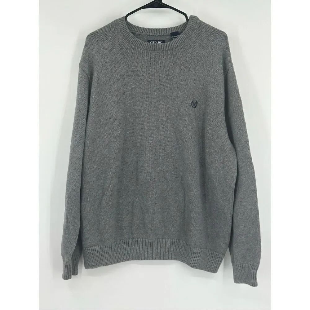 Chaps men’s gray cotton sweater size 2XL